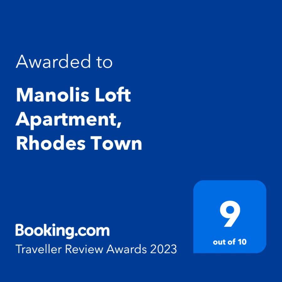 Manolis Loft Apartment, Rhodes Town Rhodes City Bagian luar foto